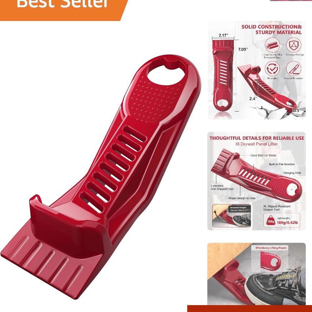 Effortless Drywall Installation Tool: Compact Lifters & Rasp - Portable Design
